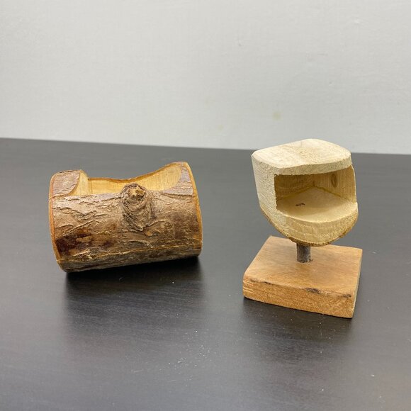 Handmade Table Top Jewelry Box, Ring Keepsake, Wood Burning Art, Cabin Decor. - Picture 1 of 10